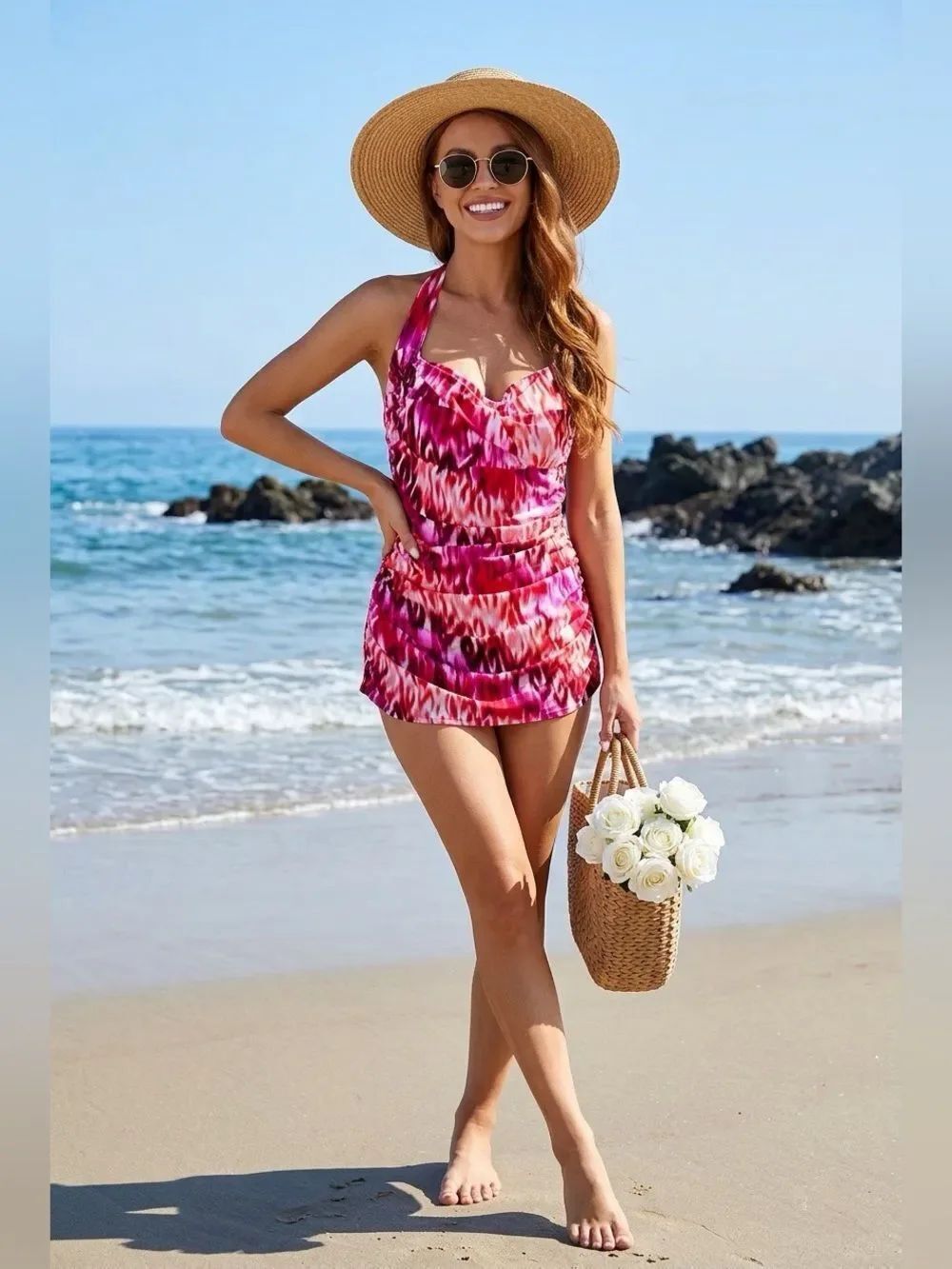 PINK SWIM DRESS NEW
